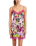 Josie by Natori Sleepwear Womens Shanghai Dragon Chem 33 Inches Night Gown, Lily, Large