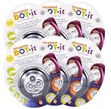 Sylvania - Dot-It Self-Adhesive Bright White LED Light, Black, 6-PACK (33793-6)