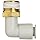 SMC KQ2L-S PBT One-Touch Tube Fitting with Sealant, 90 Degree Elbow, Tube OD x BSPT Male