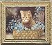 Dollhouse Artwork Framed Print of a Gold Tabby Kitten