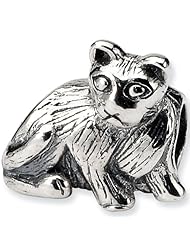 Reflection Beads Silver Cute Kitty Cat Bead