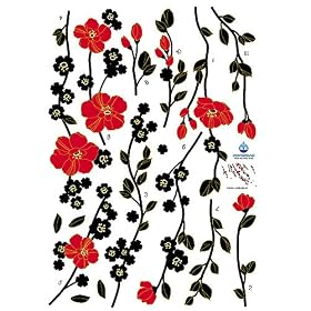 Nursery Easy Apply Wall Sticker Decorations - Blossoms in the Wind