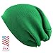 The Hat Depot Made in USA Skull Beanie Hat (Kelly Green)