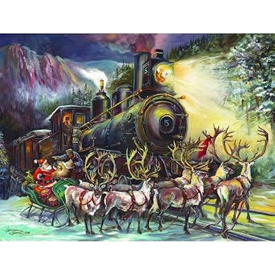 Santa Asking Directions 500pc Jigsaw Puzzle by Nona hengen