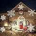 BSTPOWER Snowflake Christmas Projector Lights White Moving Spotlight Outdoor Indoor Waterproof for Party Holiday Home Decoration Garden Tree Wall 3 Year Warranty