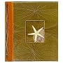 All Natural 80 Photo Handmade Photo Album - Starfish and Sand