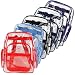 (200 Pieces) Black/ Red/ Blue/ Navy/ Purple Trim K-Cliffs Clear Transparent PVC School Backpack/ Book Bag/ Day Pack
