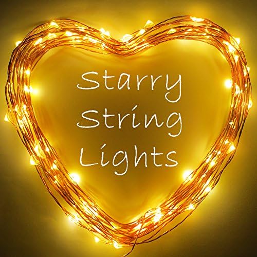 MAGIOVE® Led Starry String Light Waterproof 33ft Copper Wire 100 Leds Lights Warm White (Warm White)