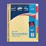 Index Divider, 5 Tab, 8.5"x11", Assorted/Buff/Gold, Single Set AVE11109
