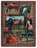 UPC 762152123326 product image for Majestic Country Equestrian Horses Tapestry Throw Blanket 50