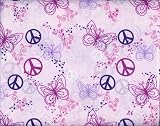 61S69%2Bt%2B DL. SL160  Divatex Full Size Sheet Set Butterfly Peace Pink Sheets Reviews