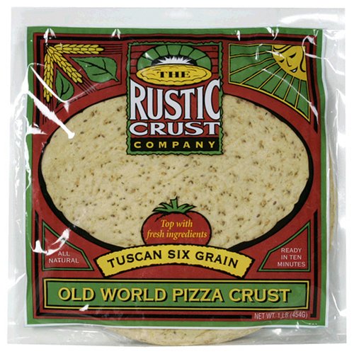 Rustic Crust Old World Pizza Crust, Tuscan Six Grain, 12-Inch Crusts (Pack of 8)