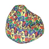 Race Car Kids Large Juvenile Print Beanbag By Elite Furniture