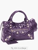 Balenciaga Gold Giant City Purple Handbag Balenciaga Gold Giant City Purple Handbag