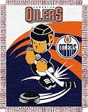 NHL Edmonton Oilers 36-Inch-by-46-Inch Woven Jacquard Baby Throw