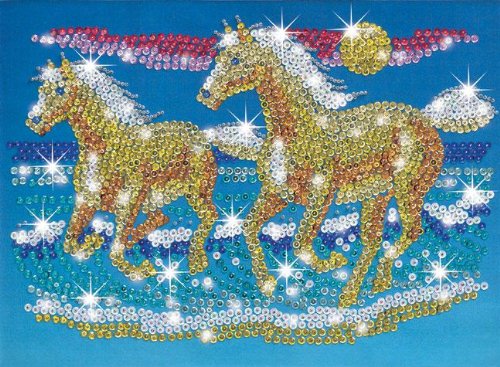 Childrens Toyshop  Toys : Sequin Art and Beads Horses
