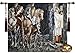 Holy Grail the Failure of Sir Gawaine Medieval Wall Hanging Tapestry Home Decor with Free Tassels Size 47