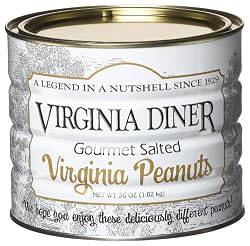 Virginia Diner Gourmet Salted Virginia Peanuts, 36-Ounce Tins (Pack of 2)