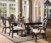 7 PCs Traditional Formal Dining Set in Deep Rich Cherry Finish