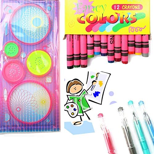 Magic Stencil Ideas and Gel pen kit, FREE Fancy Crayons