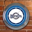 Milwaukee Brewers Team 14" Neon Clock MLB Baseball Fan Shop Sports Team Merchandise