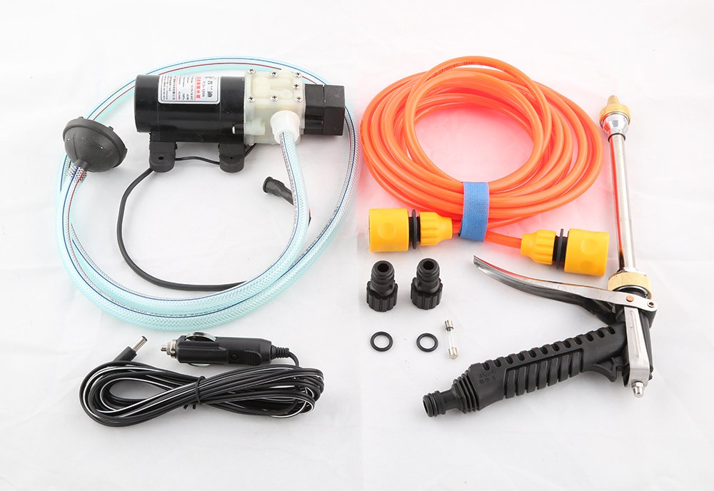 Amazon.com : DIY Portable Car Washer with Water Gun High Pressure ...