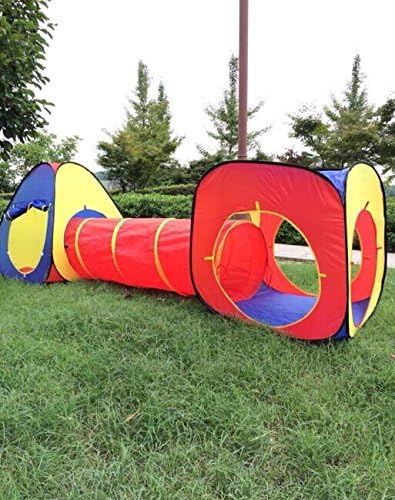Tube-Teepee 3pc Pop-up Play Tent Children Tunnel Kids Adventure Station