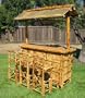 Tiki Bar with Three Stools