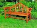 Garden/Outdoor Natural 4' Lutyen Bench