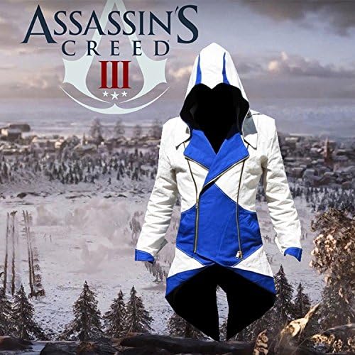 AMU Cosplay Assassin's Creed 3 Connor Kenway Unisex Hoodie Jacket Costumes