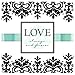 Love Always & Forever Square Dinner Plates | Wedding and Engagement Party