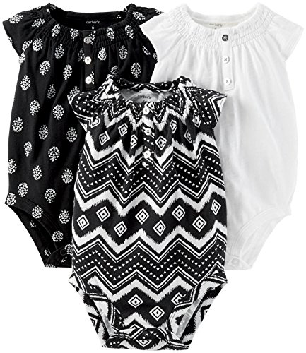 Carter's Baby Girls' 3 Pack Bodysuits
