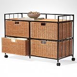 Wicker 4-Drawer Chest