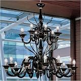 Belzebu 12+6-Light Chandelier, Black Fn