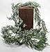 Factory Direct Craft Weather Resistant Snowy Cedar Garland - Winter Greenery ICY Juniper Pine Christmas Garland - Holiday Lodge Decoration (Size - 6 feet Long)