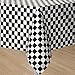 GIFTEXPRESS 2-Pack Black & White Checkered Flag Table Cover Party Favor/Checkered Tablecloth/Disposable Checkered Racing Table Cover/Check Table Cover (2)