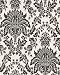 Graham and Brown 17153 Elizabeth Wallpaper, Black and White