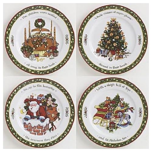 Portmeirion A Christmas Story Salad PlatesSeries 1 Set(s) Of 4 Salad Plates