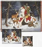Wonders of His Love (Christmas) Woven Throw Blanket
