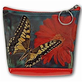 Lenticular Purse, 3D Lenticular Image, Butterfly, Flower, Monsrch on Gerbera RC-622-Pavia