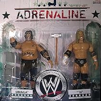 Adrenaline Series 30 TRIPLE H & UMAGA WWE JAKKS ACTION FIGURE TOY 2 PACK