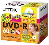 TDK  DVD-R�ӥǥ��������(8cm)  Ķ��UV������ξ�̵�Ͽ60ʬ3��+�ץ�󥿥֥����̵�Ͽ30ʬ1�����ѥå� [DVD-R60UVX3N+PW]