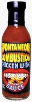 Spontaneous Combustion Chicken Wing Sauce - This new wing blaster is loaded with the Red Savina habanero, pure capsicum extract and natural butter flavor. Extremely Hot!