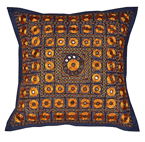 Imagen 2 de Diseñador de la vendimia del amortiguador indio étnico Cubiertas 16x16 juego de 2 piezas Por Rajrang