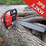 Motorsäge Benzin Kettensäge 2,2KW 3PS 50cm Schwert