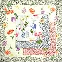 Floral Garden Handkerchief or Scarf in Assorted Colors