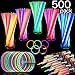 TURNMEON 500 Glow Sticks Bulk Party Favors,Glow In the Dark Party Supplies Glow Necklaces Bracelets Glowsticks Light Up Toys Party Pack for Neon Festival Birthday