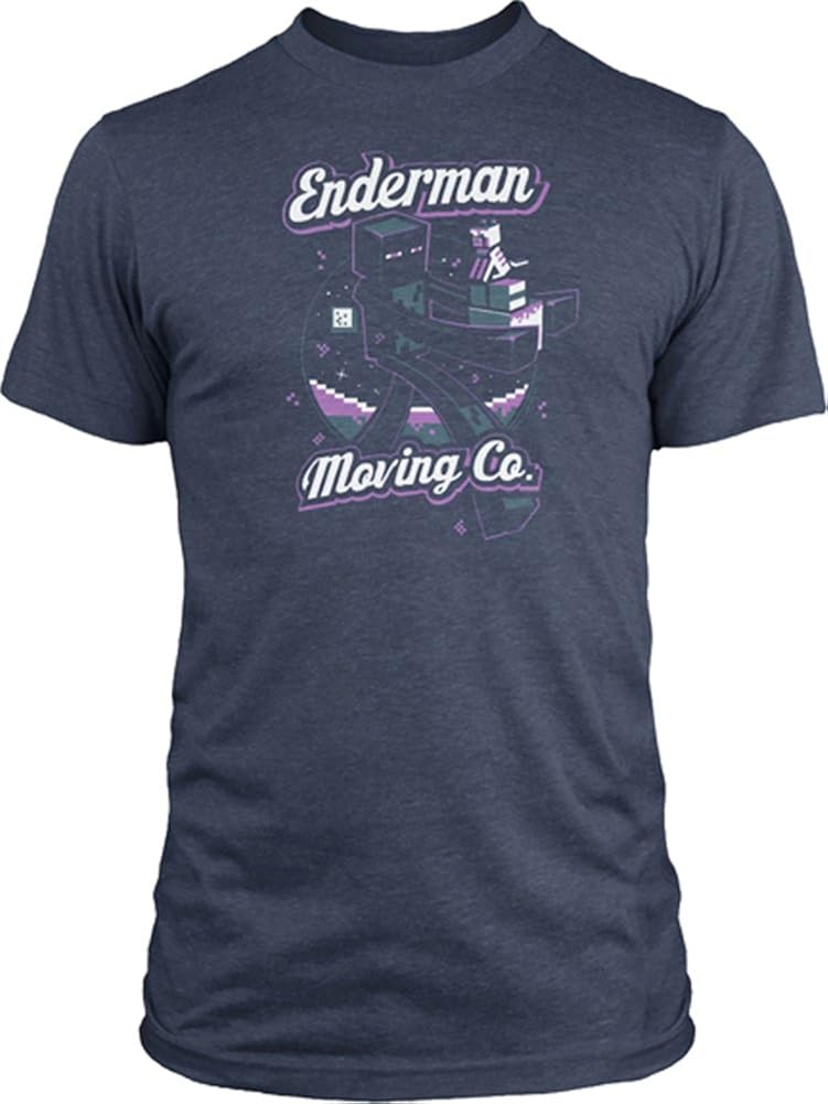 Minecraft Enderman Moving Co. Men's Navy T-shirt | Amazon.com Minecraft Enderman Moving Co. Men's Navy T-shirt | Amazon.com