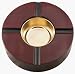 Four Cigar Wood Ashtray