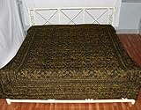 Elegant Design Full Chikan Embroidery Work Cotton Bedspread